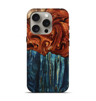 iPhone 16 Pro Wood Live Edge Phone Case - Briar (Red, 807493)