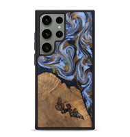 Galaxy S24 Ultra Wood Phone Case - Delphia (Teal & Gold, 807504)