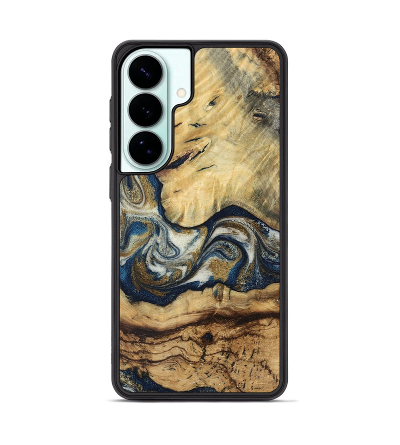 Galaxy S26 Plus Wood Phone Case - Jonna (Teal & Gold, 807507)