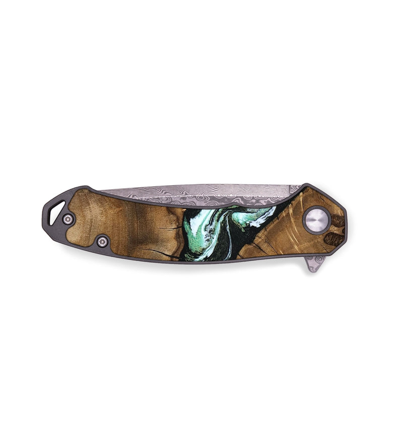 EDC Wood Pocket Knife - Jenny (Green, 807523)