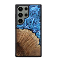 Galaxy S24 Ultra Wood Phone Case - Michell (Blue, 807529)
