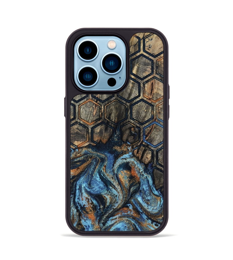 iPhone 14 Pro Wood Phone Case - Helene (Pattern, 807532)