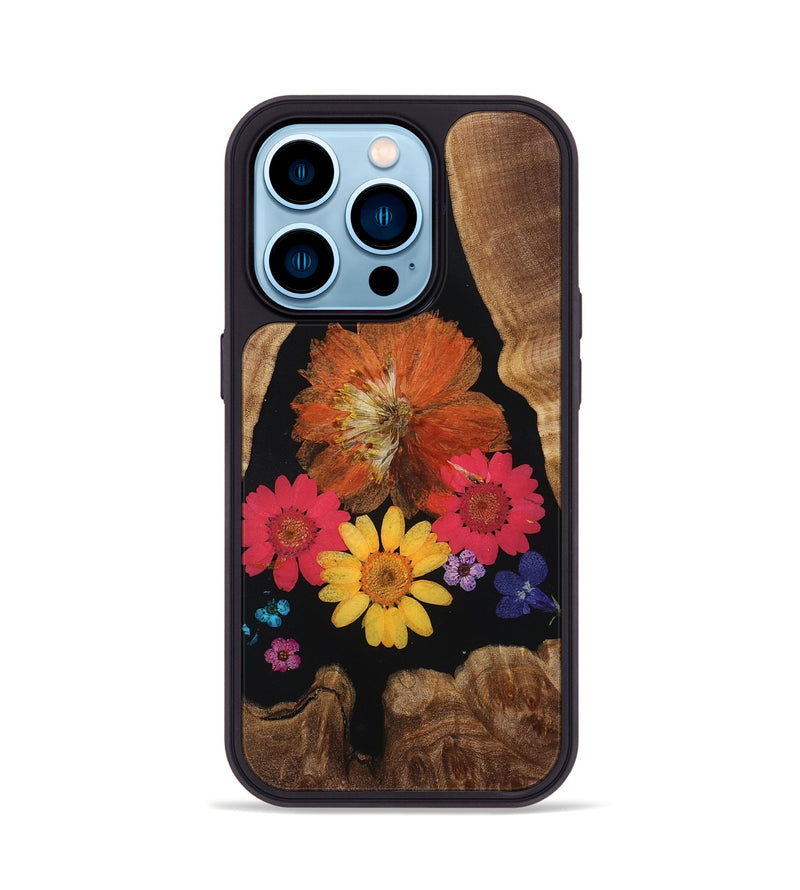 iPhone 14 Pro Wood Phone Case - Camilla (Bloom, 807558)