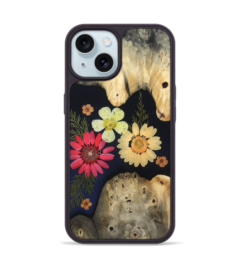iPhone 15 Wood Phone Case - Stetson (Bloom, 807609)