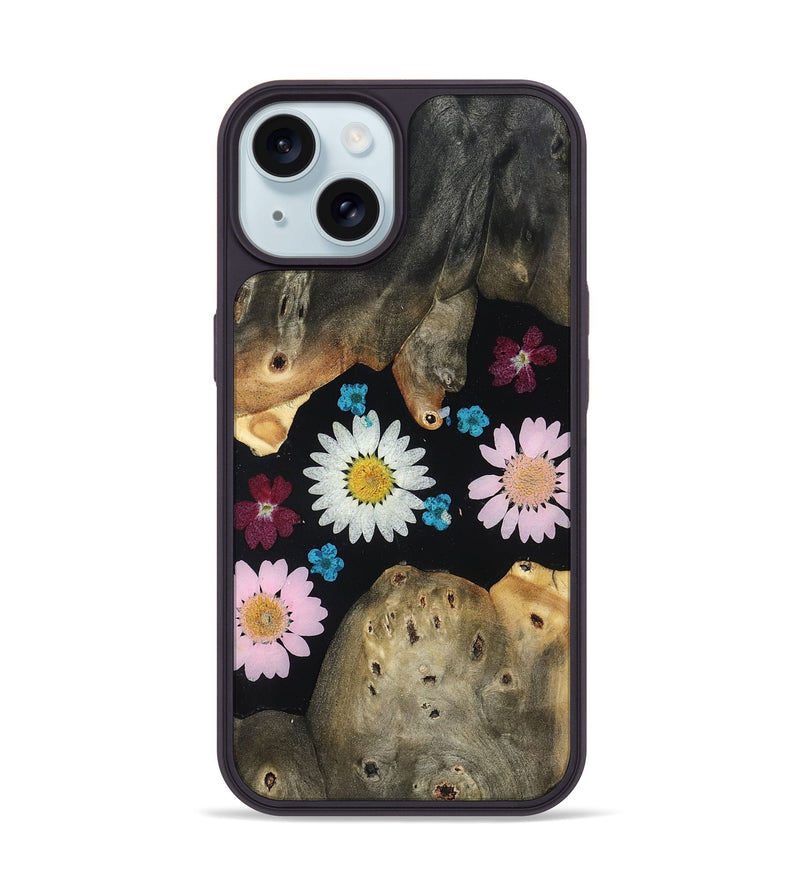 iPhone 15 Wood Phone Case - Stephan (Bloom, 807610)
