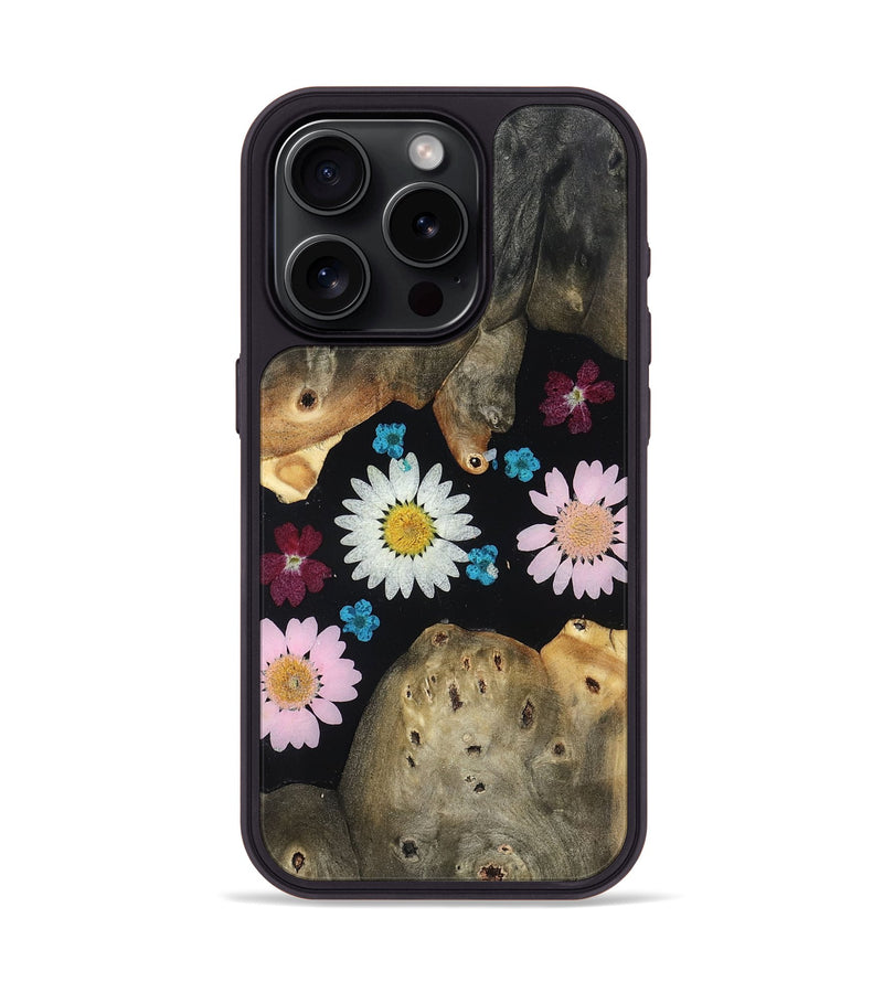 iPhone 15 Pro Wood Phone Case - Stephan (Bloom, 807610)