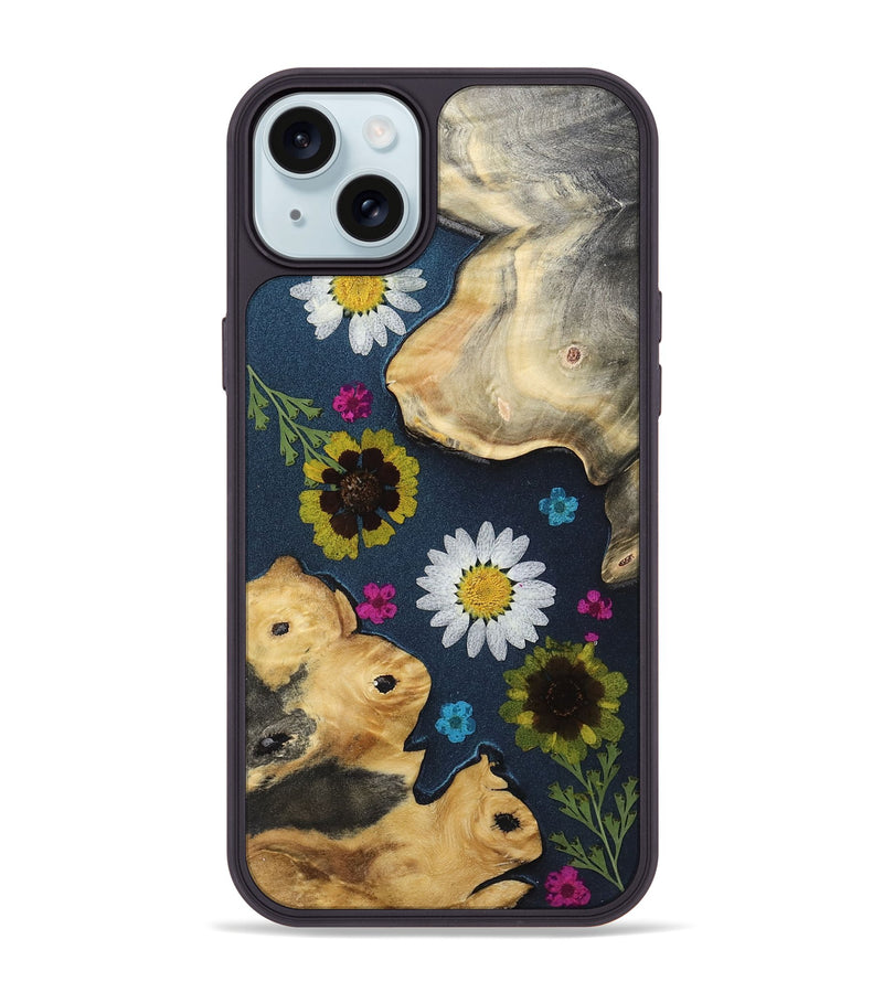 iPhone 15 Plus Wood Phone Case - Carly (Bloom, 807618)