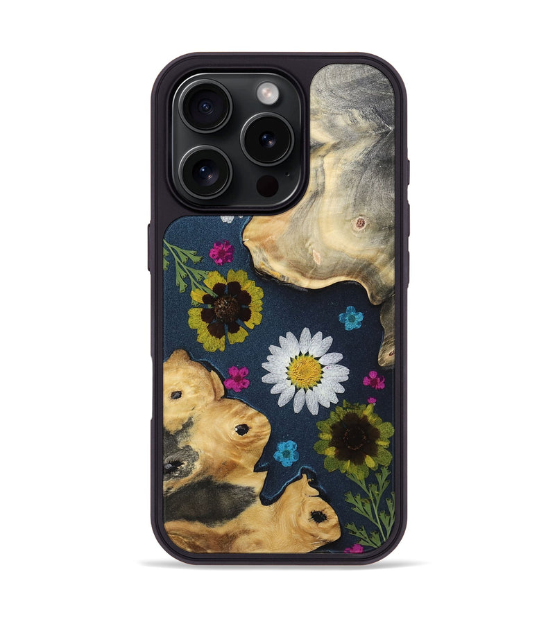 iPhone 16 Pro Wood Phone Case - Carly (Bloom, 807618)