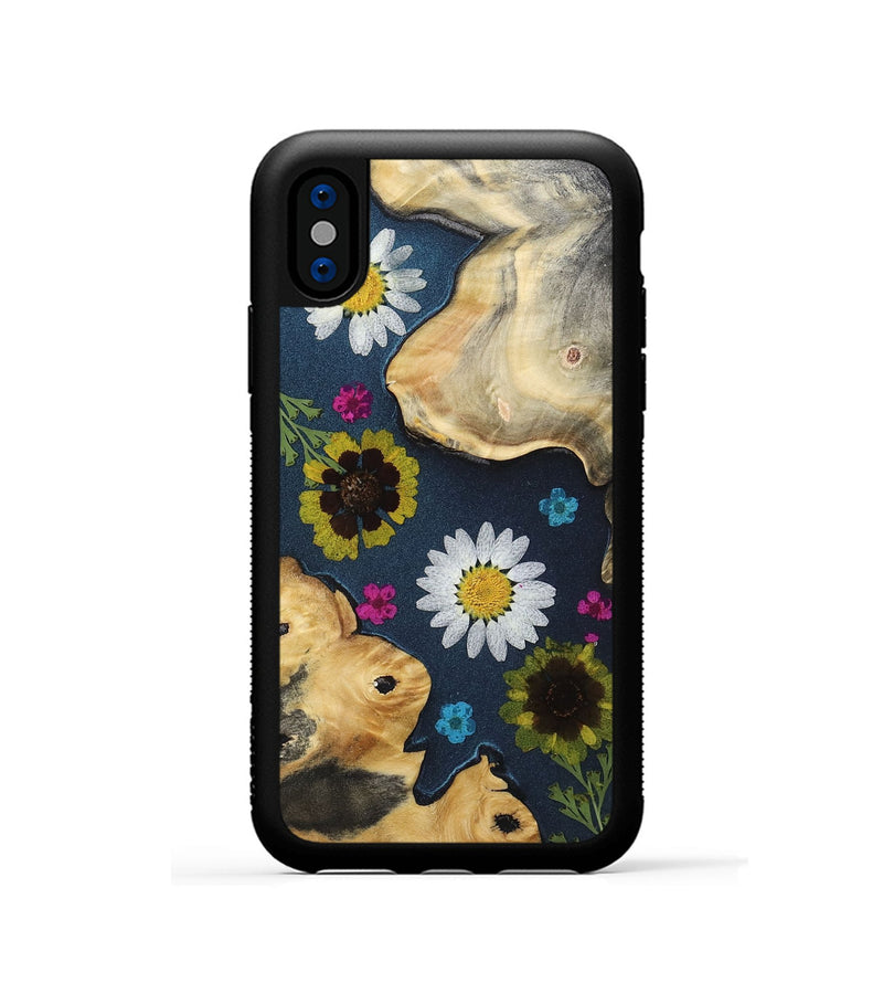 iPhone Xs Wood Phone Case - Carly (Bloom, 807618)