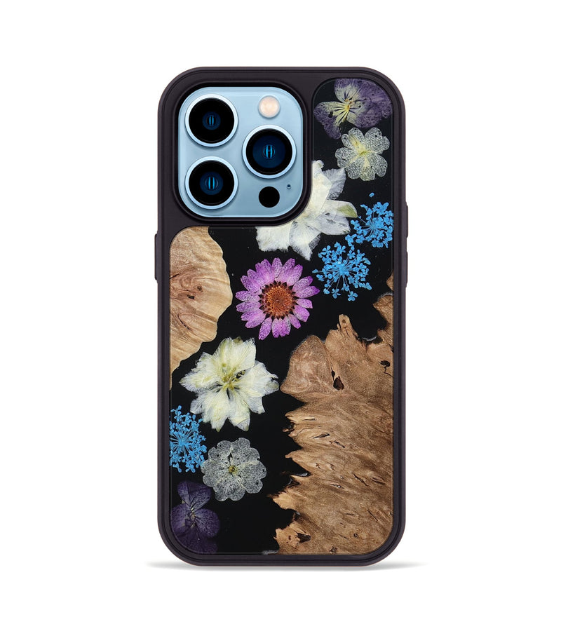 iPhone 14 Pro Wood Phone Case - Violeta (Bloom, 807621)