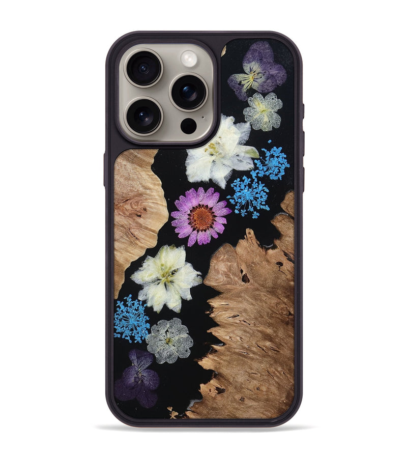 iPhone 15 Pro Max Wood Phone Case - Violeta (Bloom, 807621)