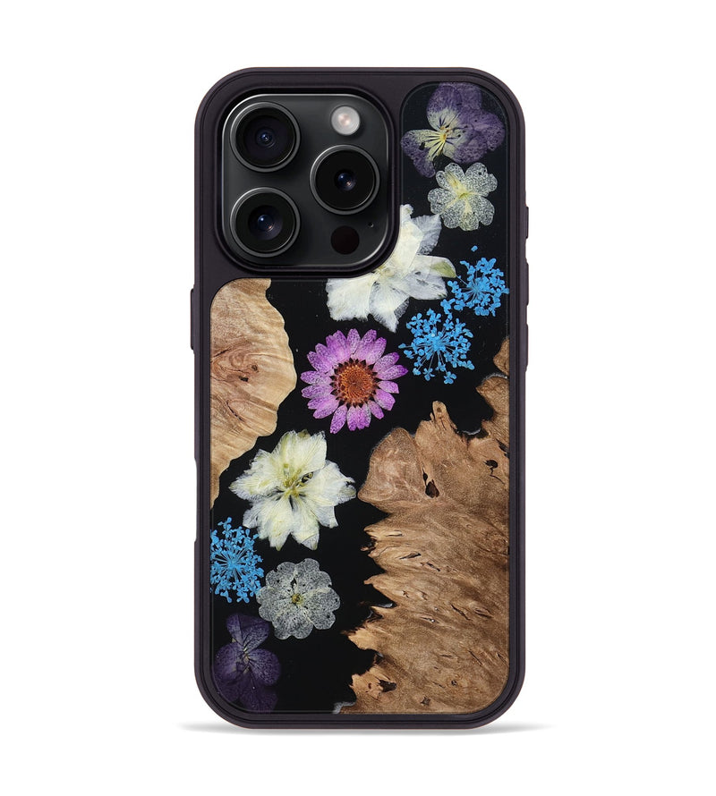 iPhone 16 Pro Wood Phone Case - Violeta (Bloom, 807621)