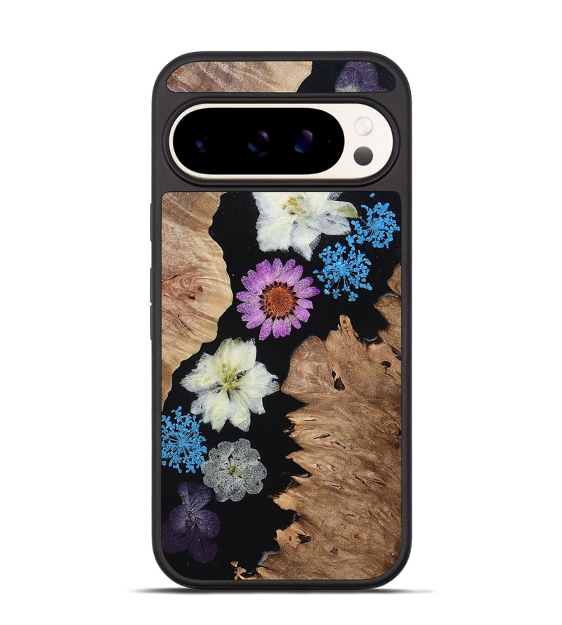Pixel 9 Wood Phone Case - Violeta (Bloom, 807621)