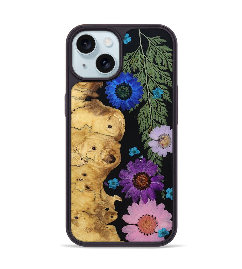 iPhone 15 Wood Phone Case - Alexys (Bloom, 807625)