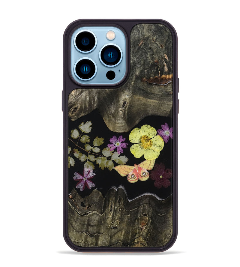 iPhone 14 Pro Max Wood Phone Case - Malayah (Bloom, 807637)