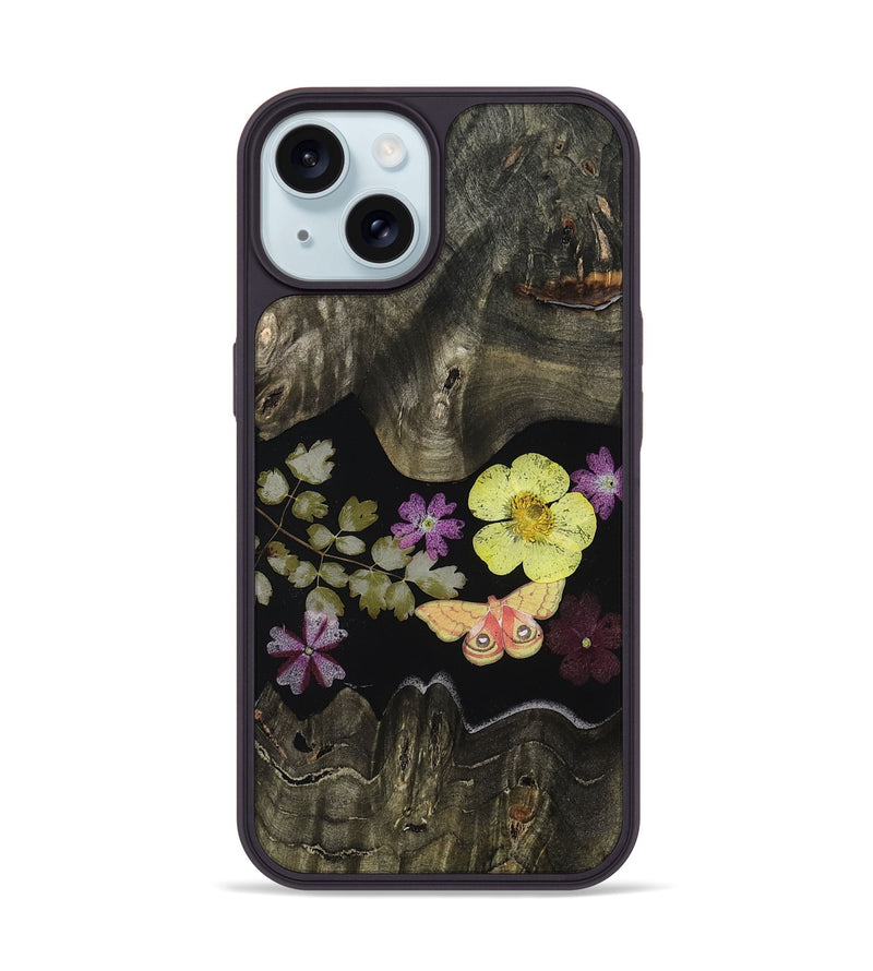 iPhone 15 Wood Phone Case - Malayah (Bloom, 807637)