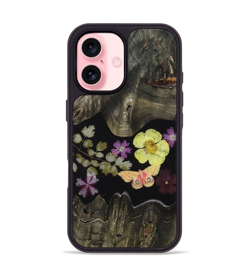 iPhone 16 Wood Phone Case - Malayah (Bloom, 807637)