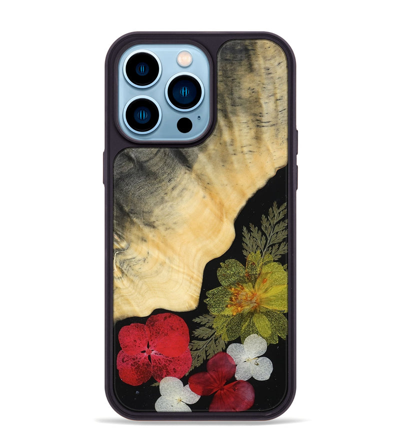 iPhone 14 Pro Max Wood Phone Case - Tony (Bloom, 807641)