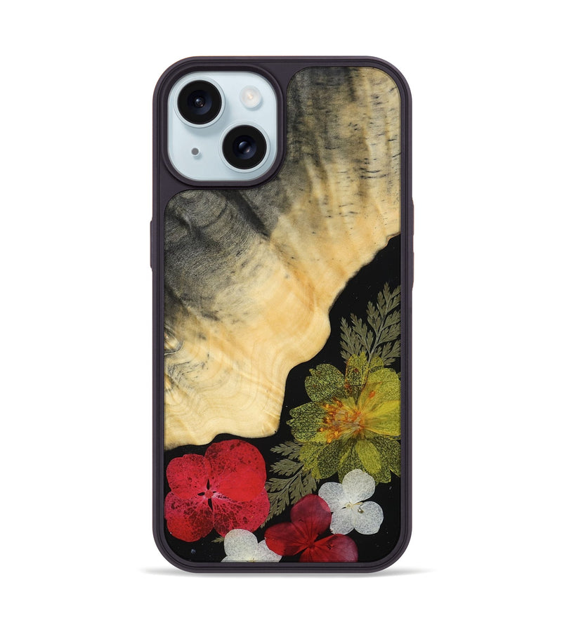 iPhone 15 Wood Phone Case - Tony (Bloom, 807641)