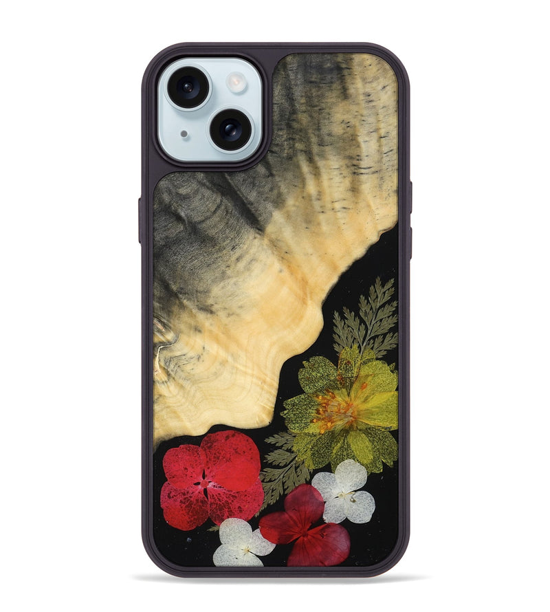 iPhone 15 Plus Wood Phone Case - Tony (Bloom, 807641)