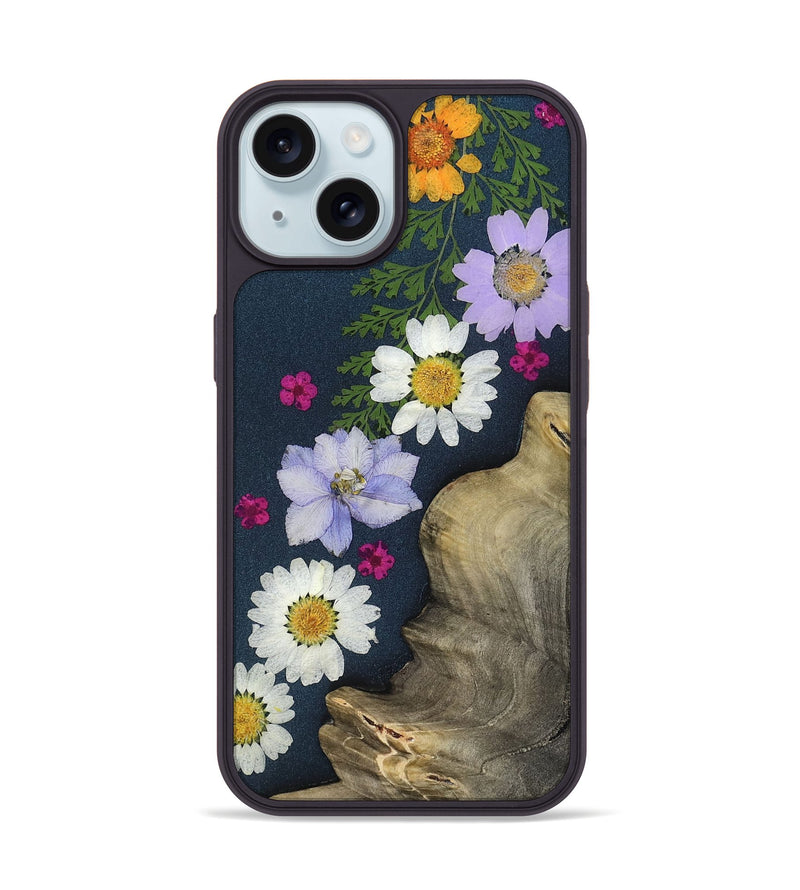 iPhone 15 Wood Phone Case - Effie (Bloom, 807643)