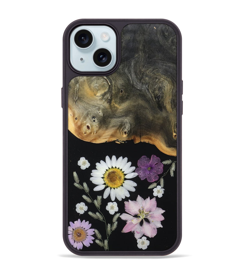 iPhone 15 Plus Wood Phone Case - Rosetta (Bloom, 807644)