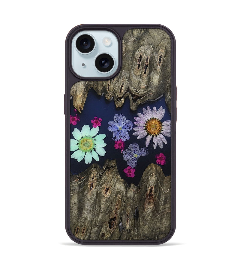 iPhone 15 Wood Phone Case - Thad (Bloom, 807646)