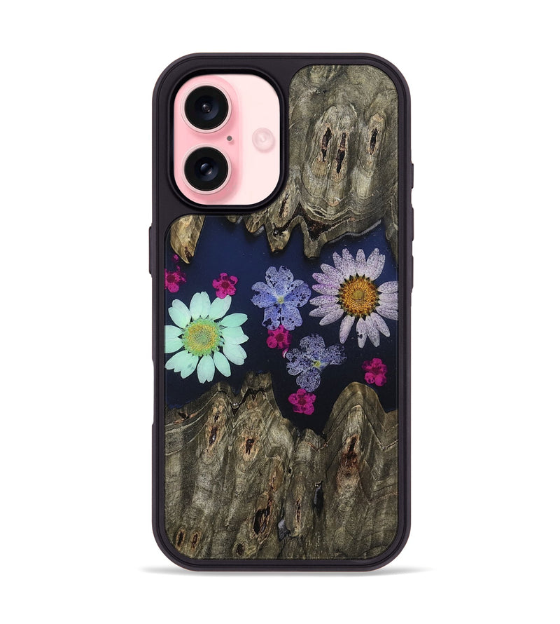 iPhone 16 Wood Phone Case - Thad (Bloom, 807646)