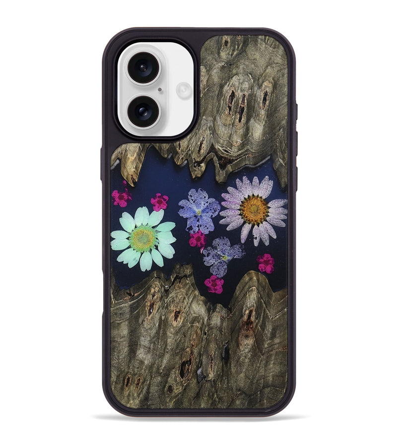 iPhone 16 Plus Wood Phone Case - Thad (Bloom, 807646)