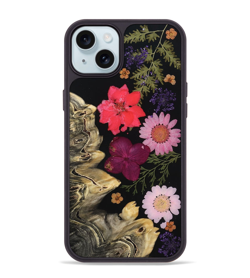 iPhone 15 Plus Wood Phone Case - Gavyn (Bloom, 807658)