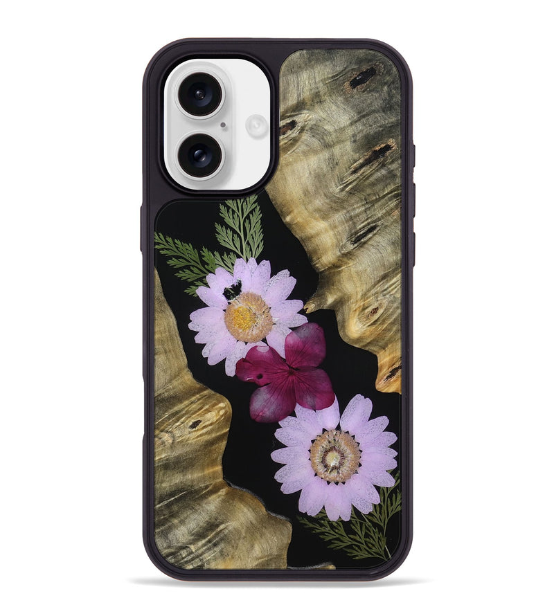 iPhone 16 Plus Wood Phone Case - Kadin (Bloom, 807659)