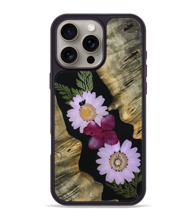iPhone 16 Pro Max Wood Phone Case - Kadin (Bloom, 807659)