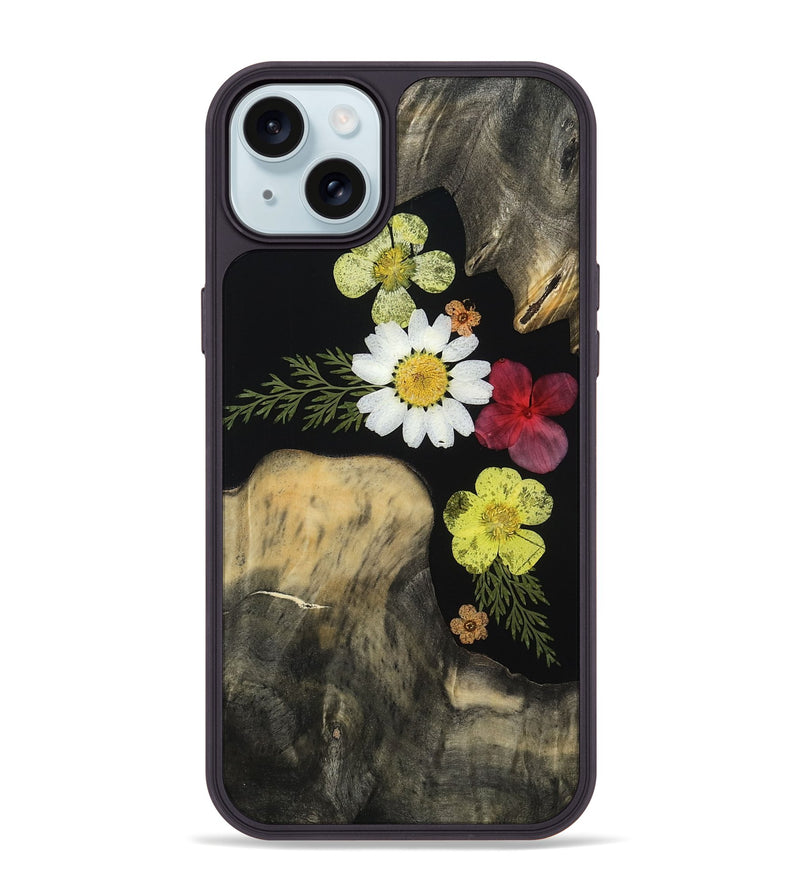 iPhone 15 Plus Wood Phone Case - Timothy (Bloom, 807666)