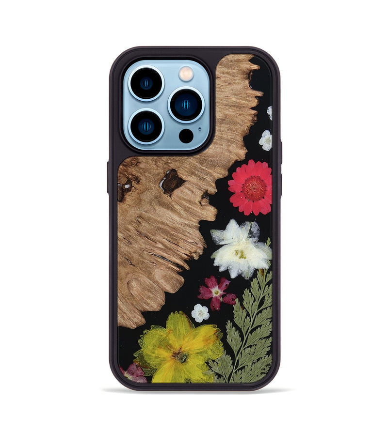iPhone 14 Pro Wood Phone Case - Alonza (Bloom, 807668)