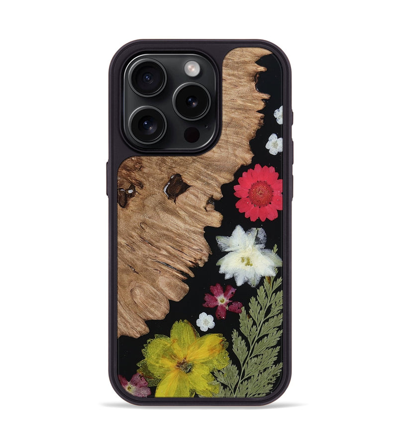 iPhone 15 Pro Wood Phone Case - Alonza (Bloom, 807668)
