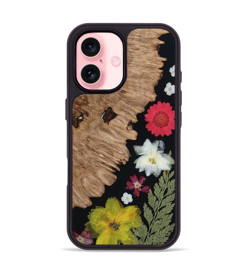 iPhone 16 Wood Phone Case - Alonza (Bloom, 807668)