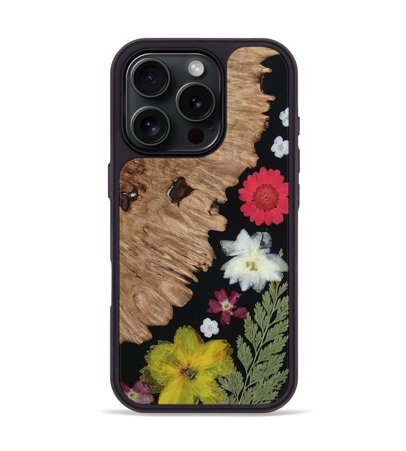 iPhone 16 Pro Wood Phone Case - Alonza (Bloom, 807668)