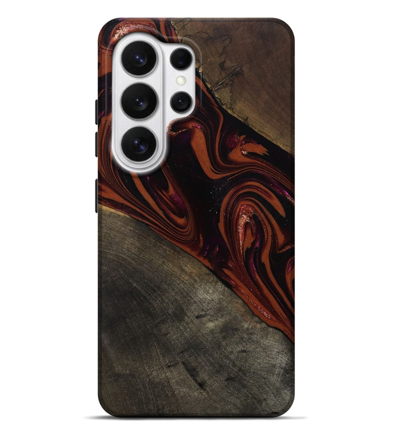 Galaxy S26 Ultra Wood Live Edge Phone Case - Ethyl (Red, 807672)