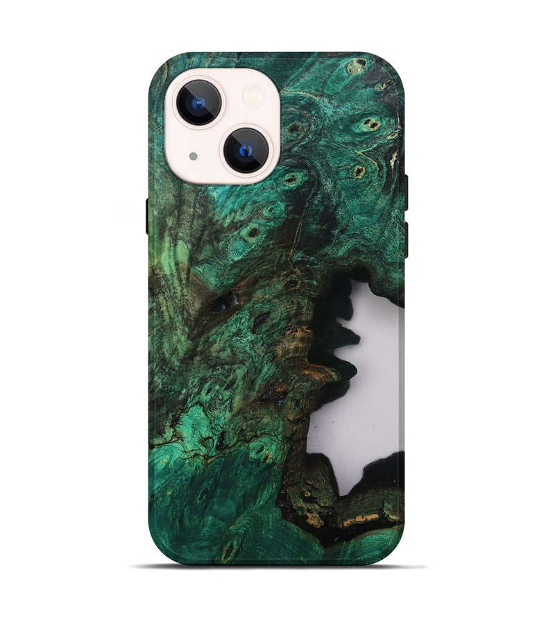 iPhone 14 Wood Live Edge Phone Case - Annika (Clear, 807677)