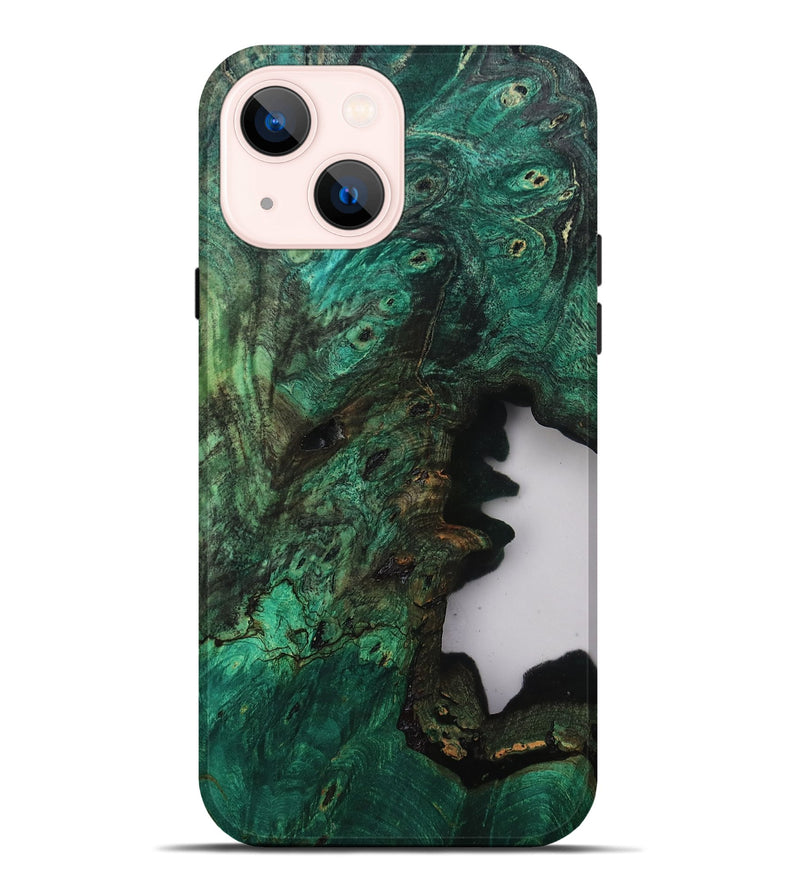 iPhone 14 Plus Wood Live Edge Phone Case - Annika (Clear, 807677)