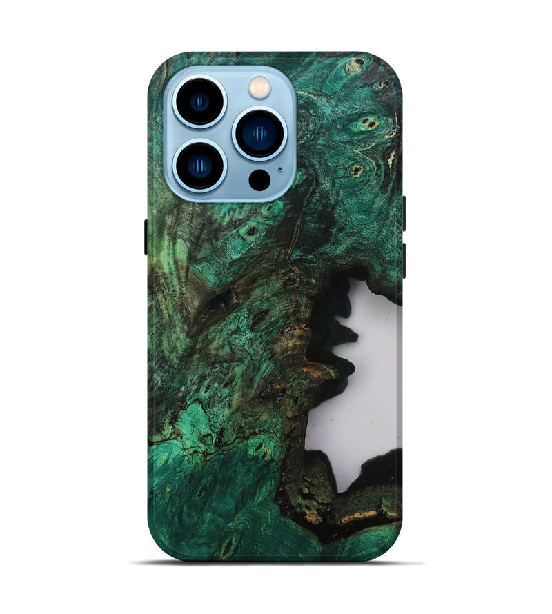 iPhone 14 Pro Wood Live Edge Phone Case - Annika (Clear, 807677)