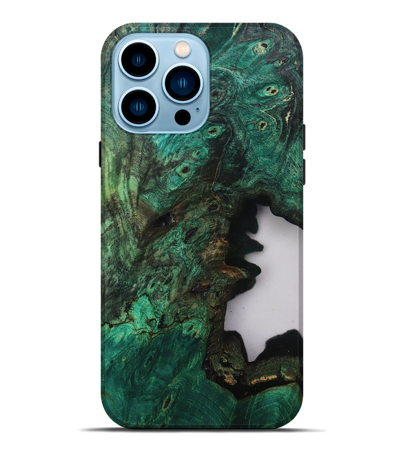 iPhone 14 Pro Max Wood Live Edge Phone Case - Annika (Clear, 807677)