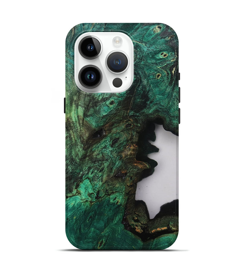 iPhone 15 Pro Wood Live Edge Phone Case - Annika (Clear, 807677)