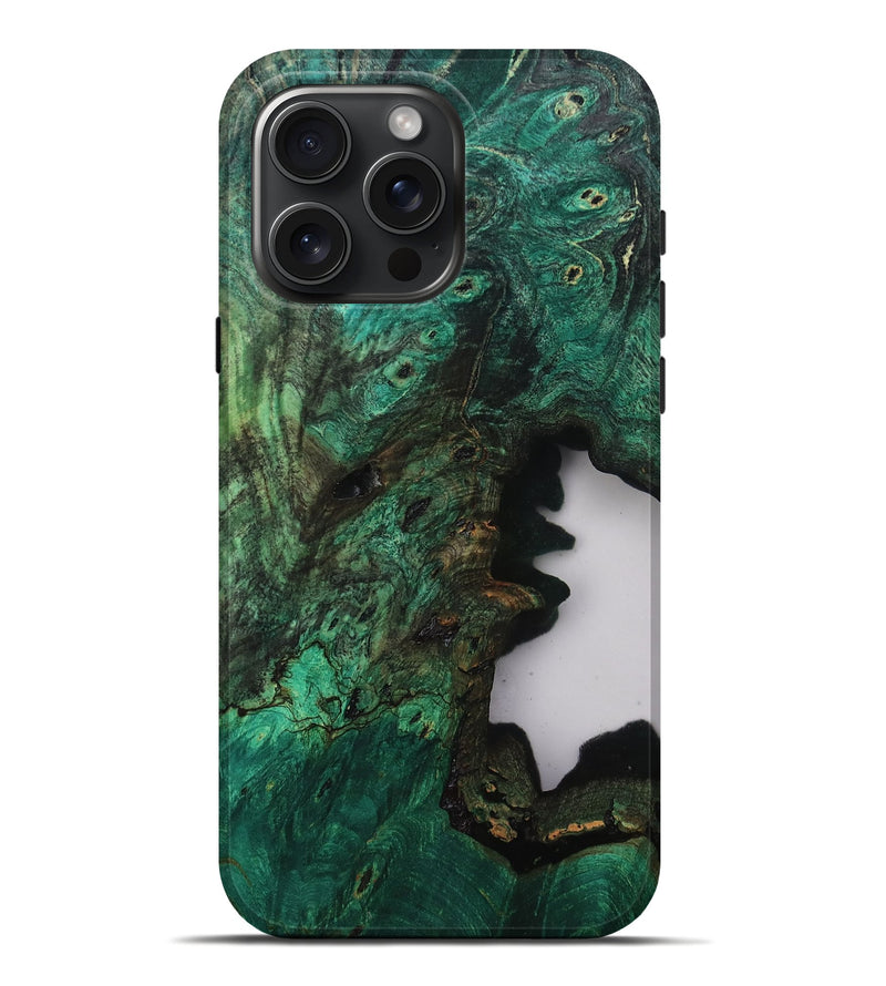 iPhone 16 Pro Max Wood Live Edge Phone Case - Annika (Clear, 807677)