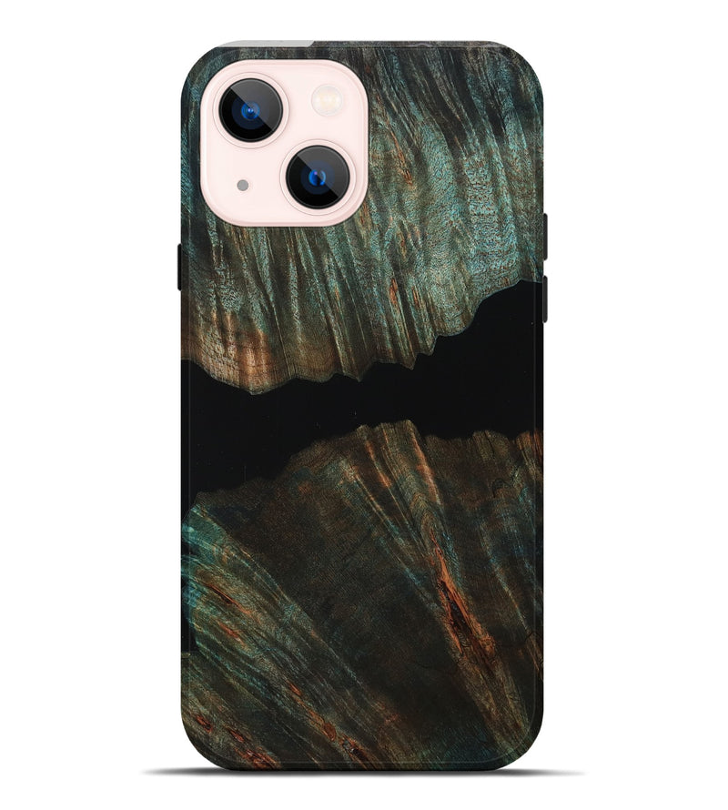 iPhone 14 Plus Wood Live Edge Phone Case - Coy (Wood Burl, 807680)