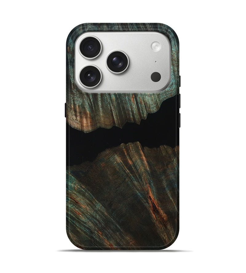 iPhone 17 Pro Wood Live Edge Phone Case - Coy (Wood Burl, 807680)