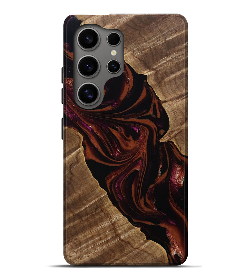 Galaxy S25 Ultra Wood Live Edge Phone Case - Kala (Red, 807696)
