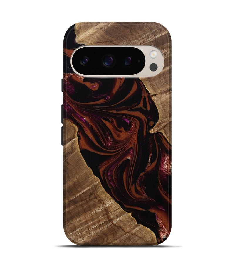 Pixel 10 Pro Wood Live Edge Phone Case - Kala (Red, 807696)