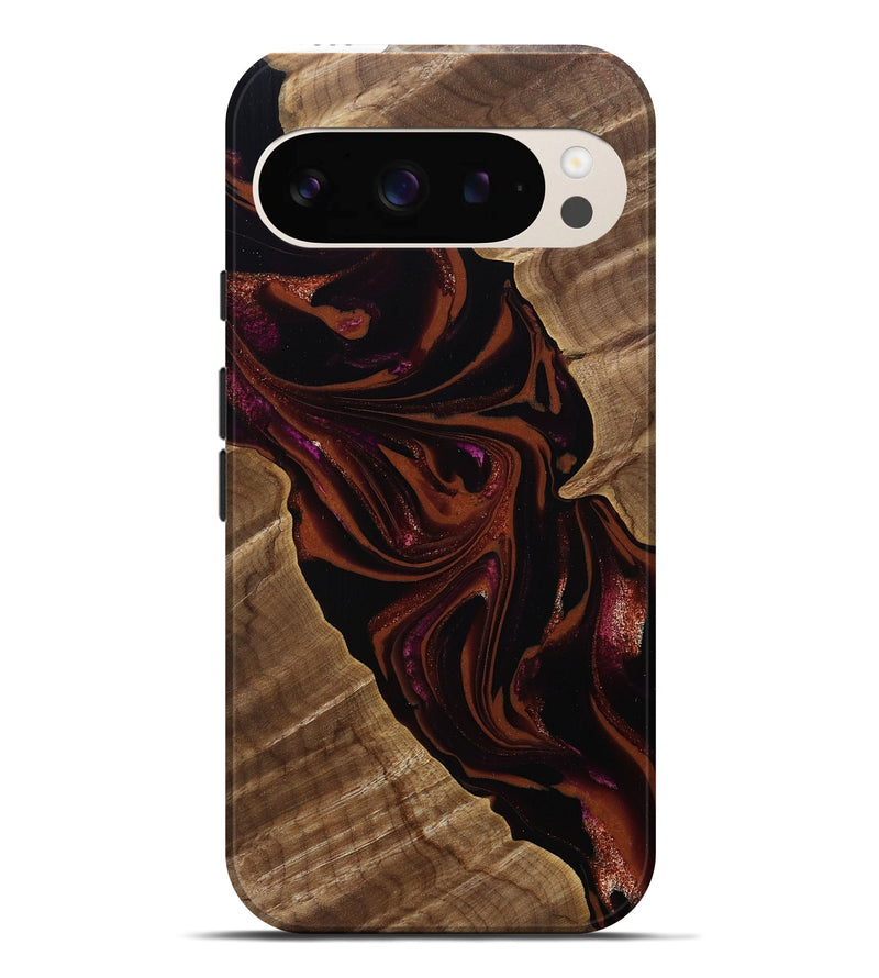 Pixel 9 Pro XL Wood Live Edge Phone Case - Kala (Red, 807696)