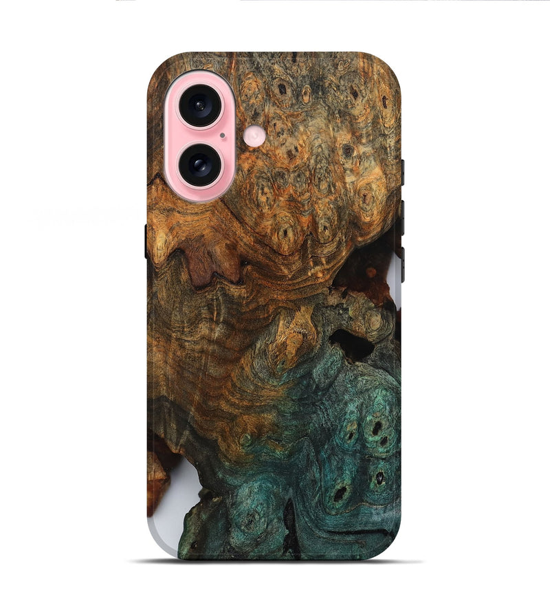 iPhone 16 Wood Live Edge Phone Case - Newell (Clear, 807697)